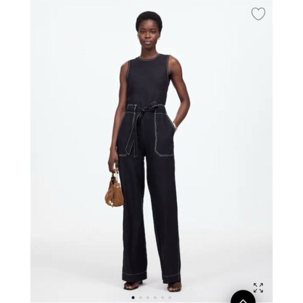 Madewell Black Jumpsuit with Belt